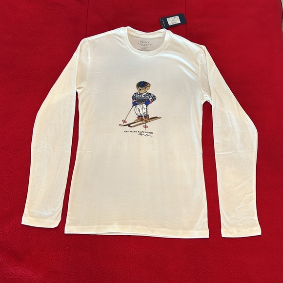 🎉Host Pick🎉Polo Ralph Lauren Mens 2-pc Set Navy Bottom/Cream Top Loungewear XS - Picture 4 of 16